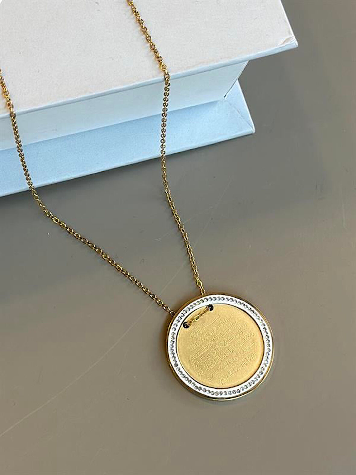 Ayet-el Kürsi Kolye - Altın