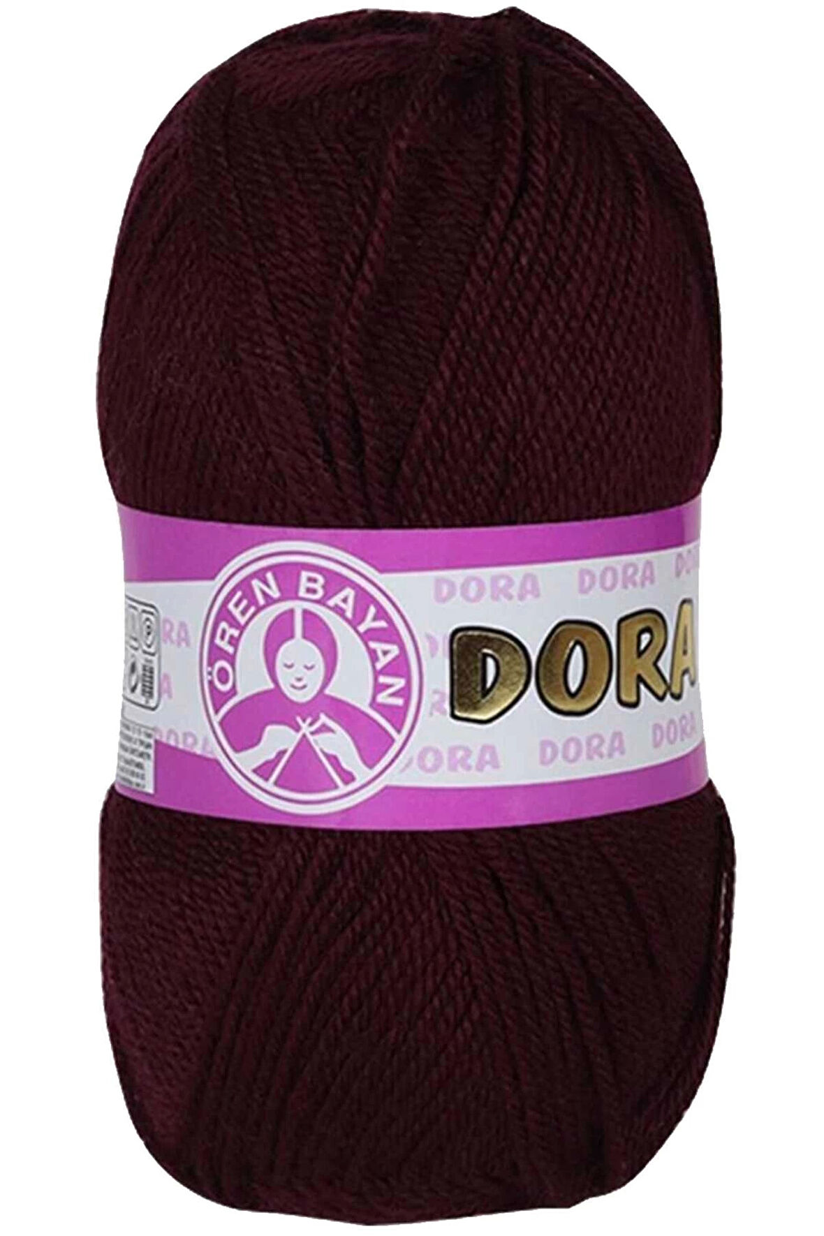 1 Adet Dora El Örgü İpi Yünü 100 gr 035 Bordo