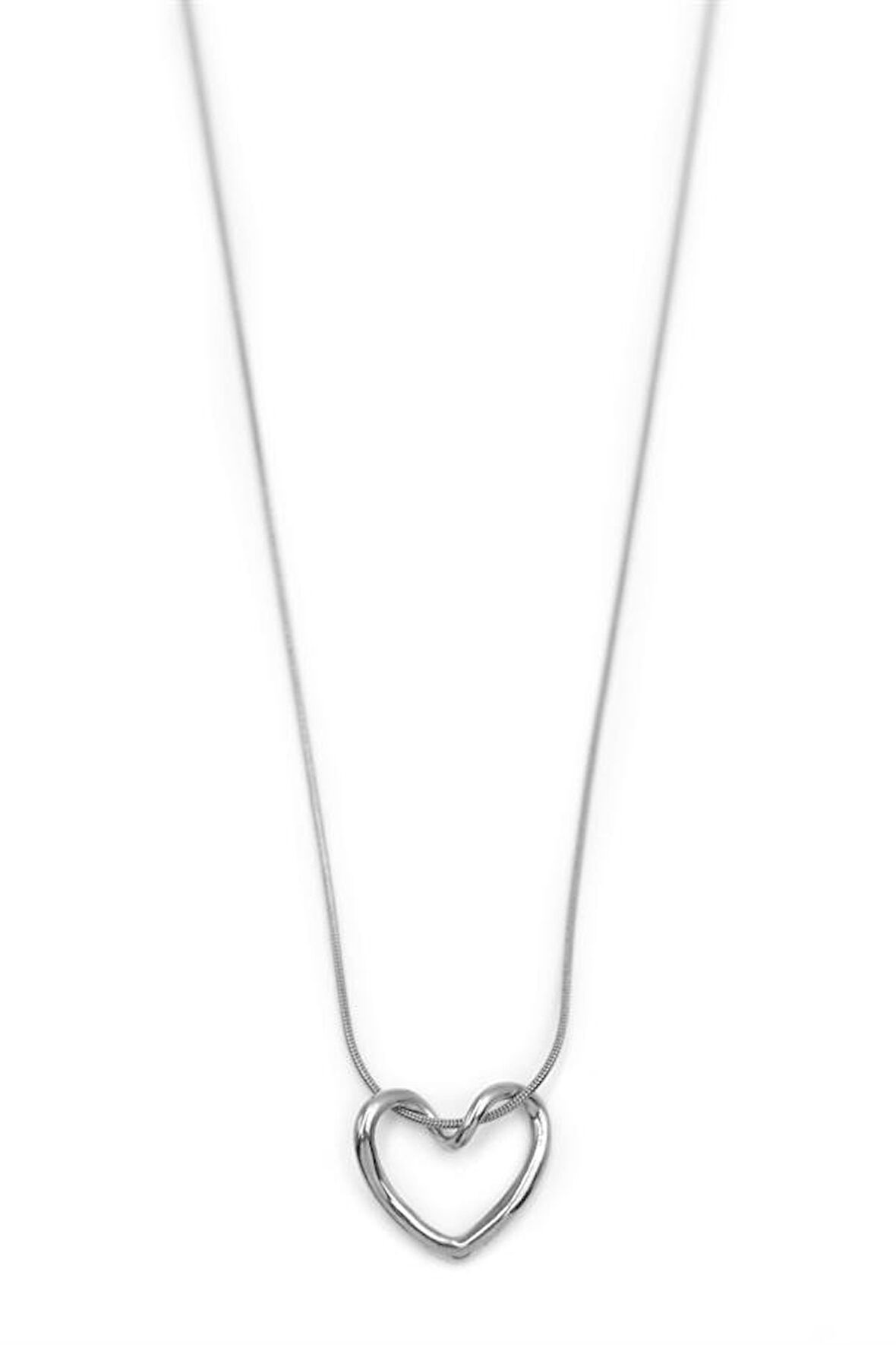 Kalp Kolye - Gümüş