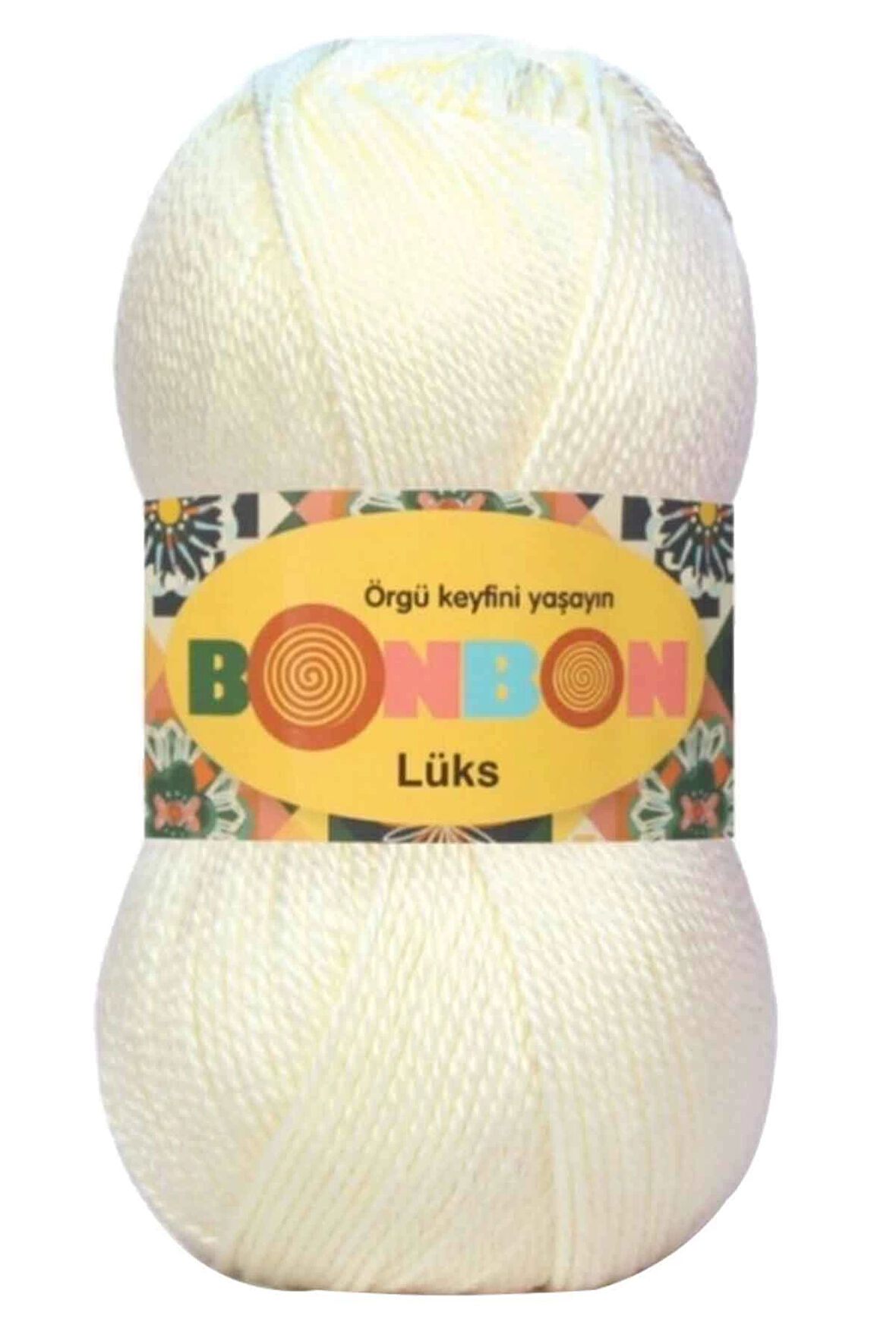 1 Adet Lüks Patik İpi Yünü Ekru 98300