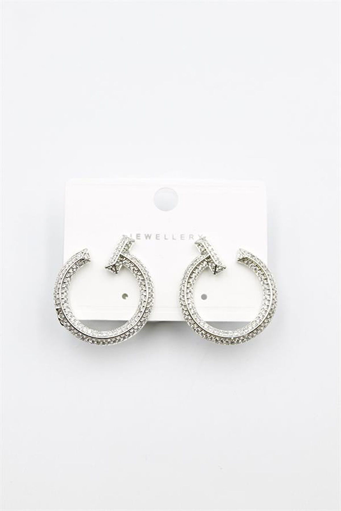 Zirkon Taşlı Küpe - Gümüş