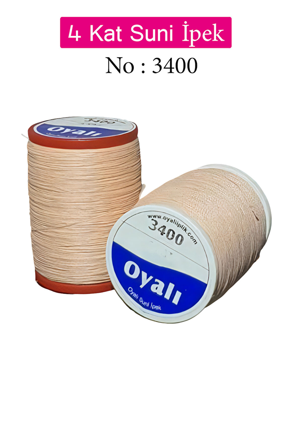 Oyalı 4 Kat Suni İpek İplik İğne Oyası Boncuk İpi Tığ Oyası No:3400