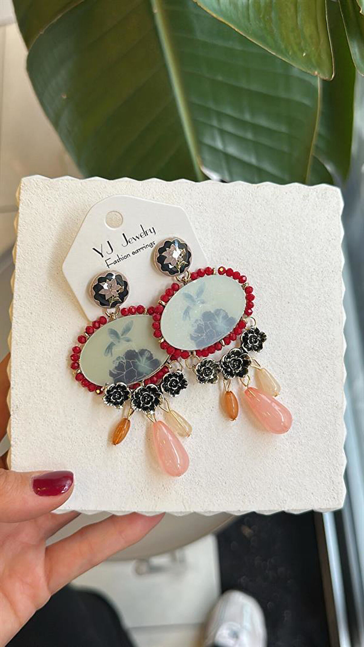 Taşlı Küpe - ÇOK RENKLİ