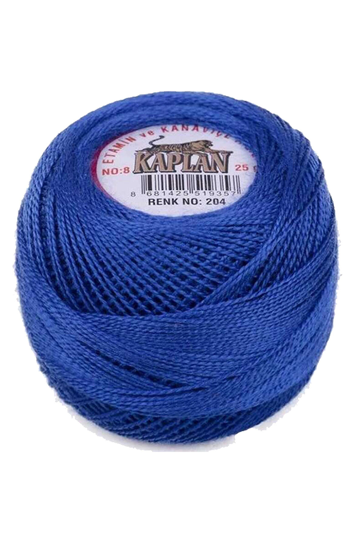 Kaplan Etamin Ve Kanaviçe İpi 8 No Kod/Renk: 204 - Royaleks