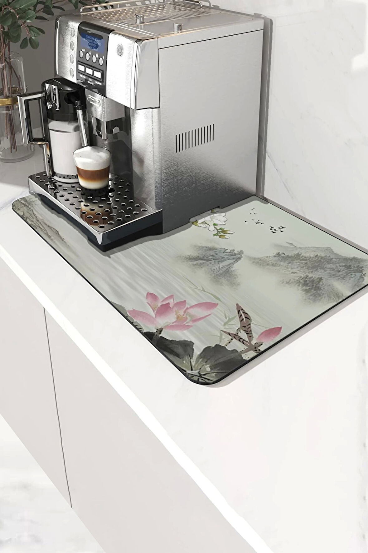 Valerine Life Kahve Makinesi Matı Sıvı Geçirmez Kaymaz Çaycı Espresso Makinesi Pad 35x45cm 27250207