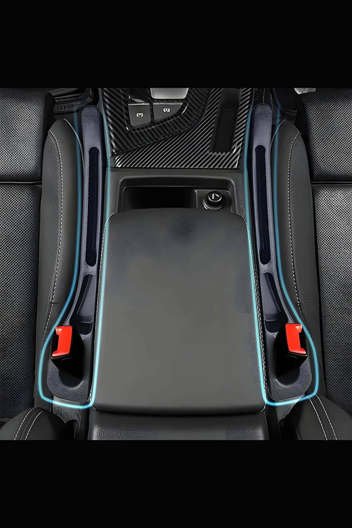 SonicTouch Koltuk Boşluk Yanı Telefon Anahtar Tutucu Araç içi Organizer Universal Düzenleyici 2 Ad