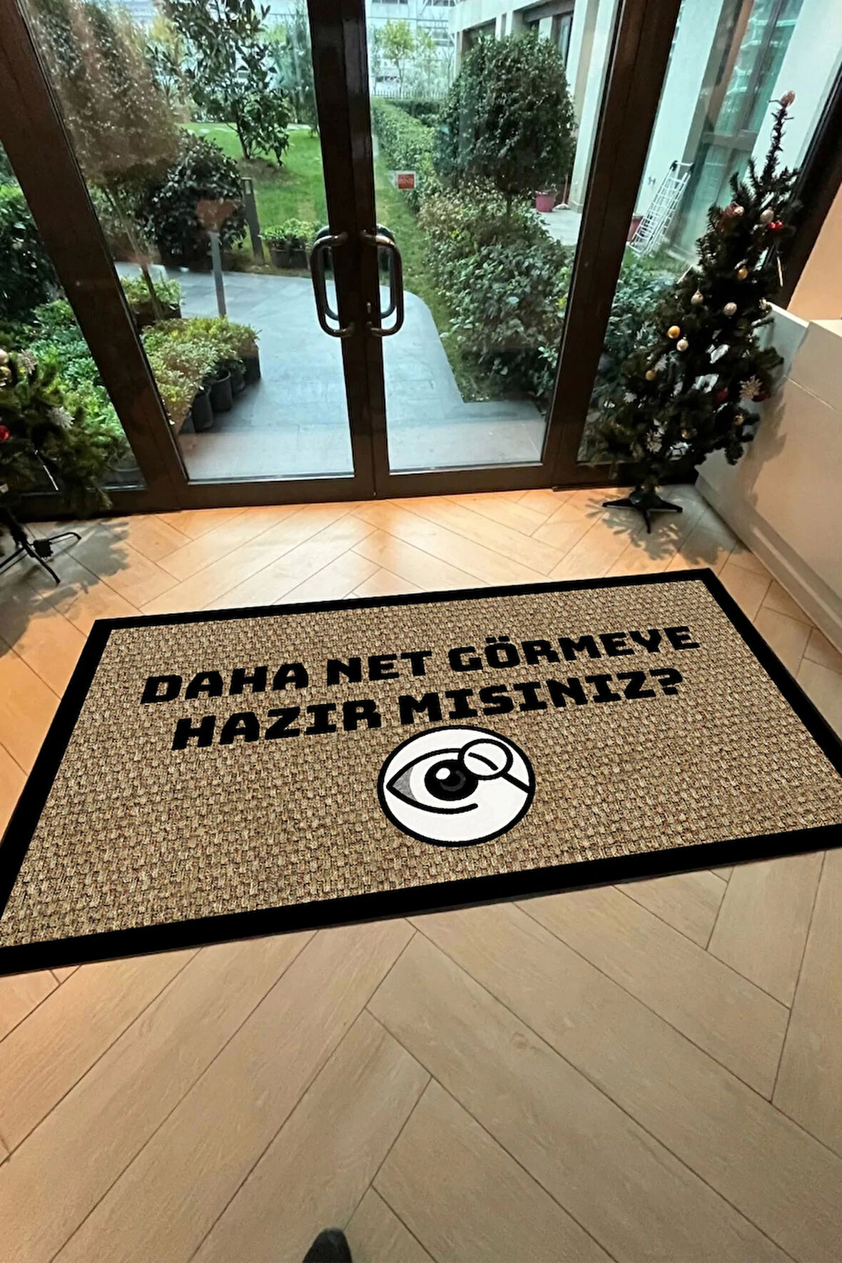 Valerine Life isme Kişiye Firmaya Özel Dijital Baskılı Hoş Geldiniz İşyeri Kapı Önü Paspası 50x90cm