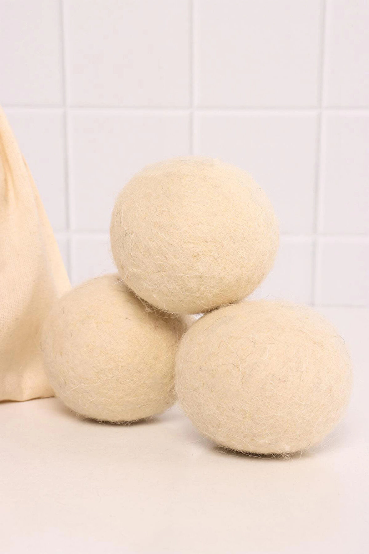 Valerine Life Doğal Merinos Yün Kurutma Topu 3 Adet – Kırışıklık Önler Kurutma Süresini Kısaltır