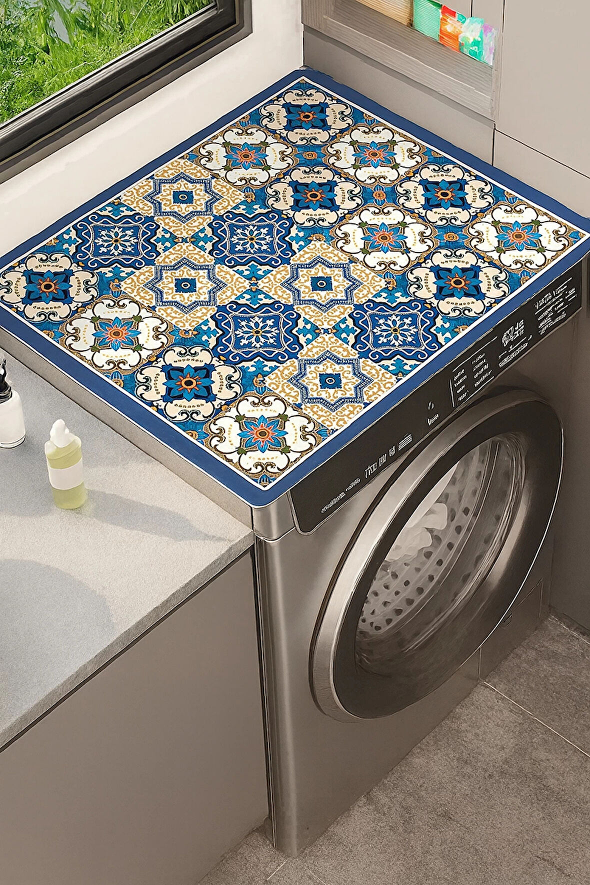 Valerine Life Çamaşır Kurutma Makinesi Matı Örtüsü 60x60cm Kaymaz Sıvı Geçirmez Silinebilir 27251003
