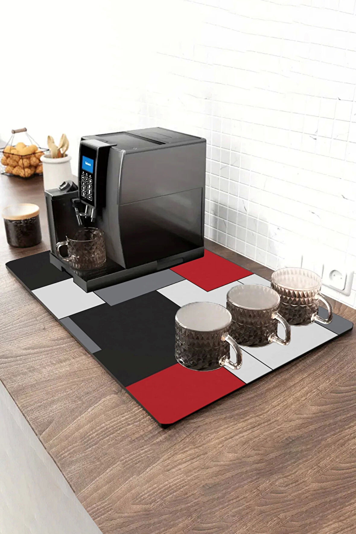 Valerine Life Barista Matı Sıvı Geçirmez XXL Kahve Barı Espresso Kahve Makinesi Pad 40x90cm 27241225