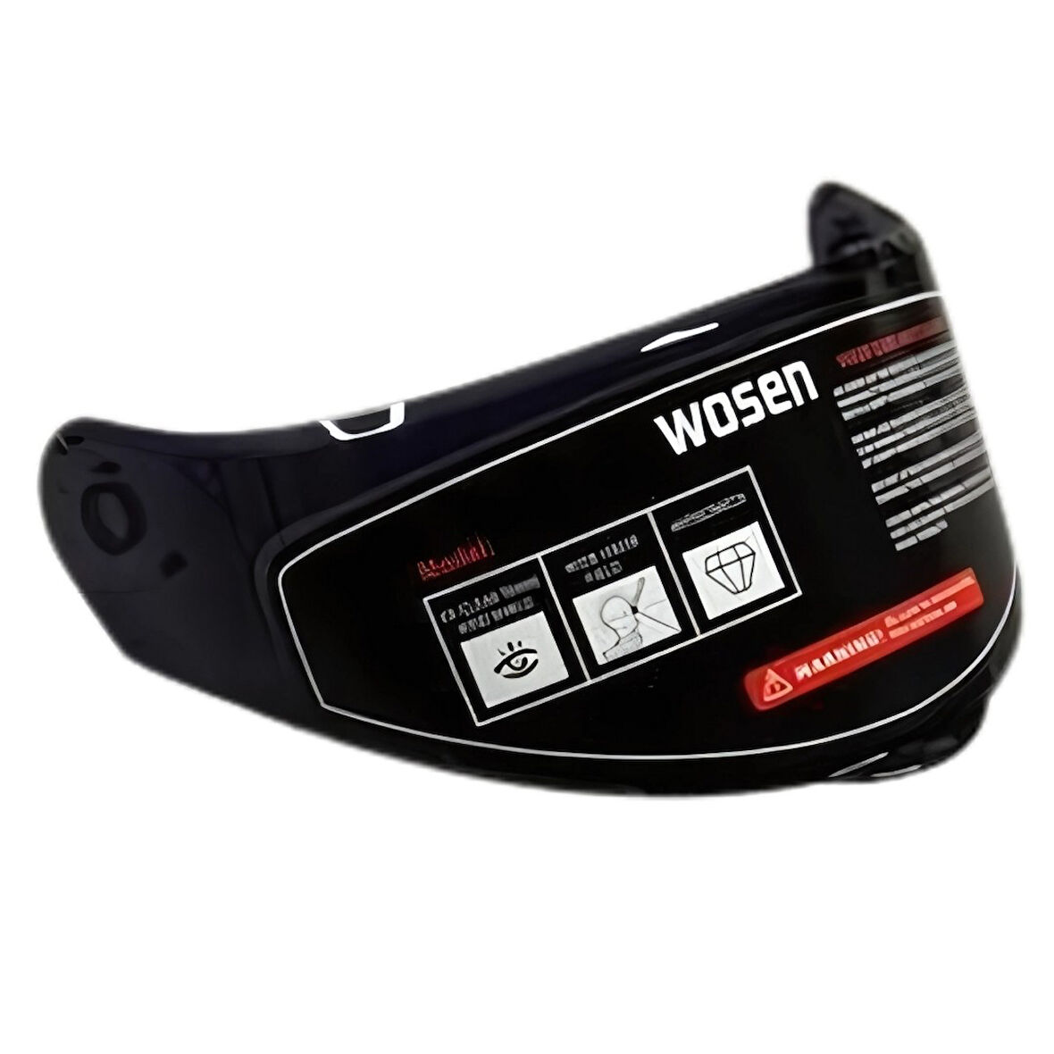 Wosen WS-202V Kask Camı Siyah