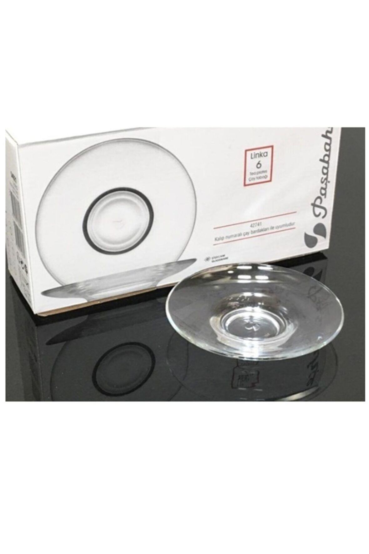 Paşabahçe linka çay bardağı altı - 6 parça çay tabağı 54621