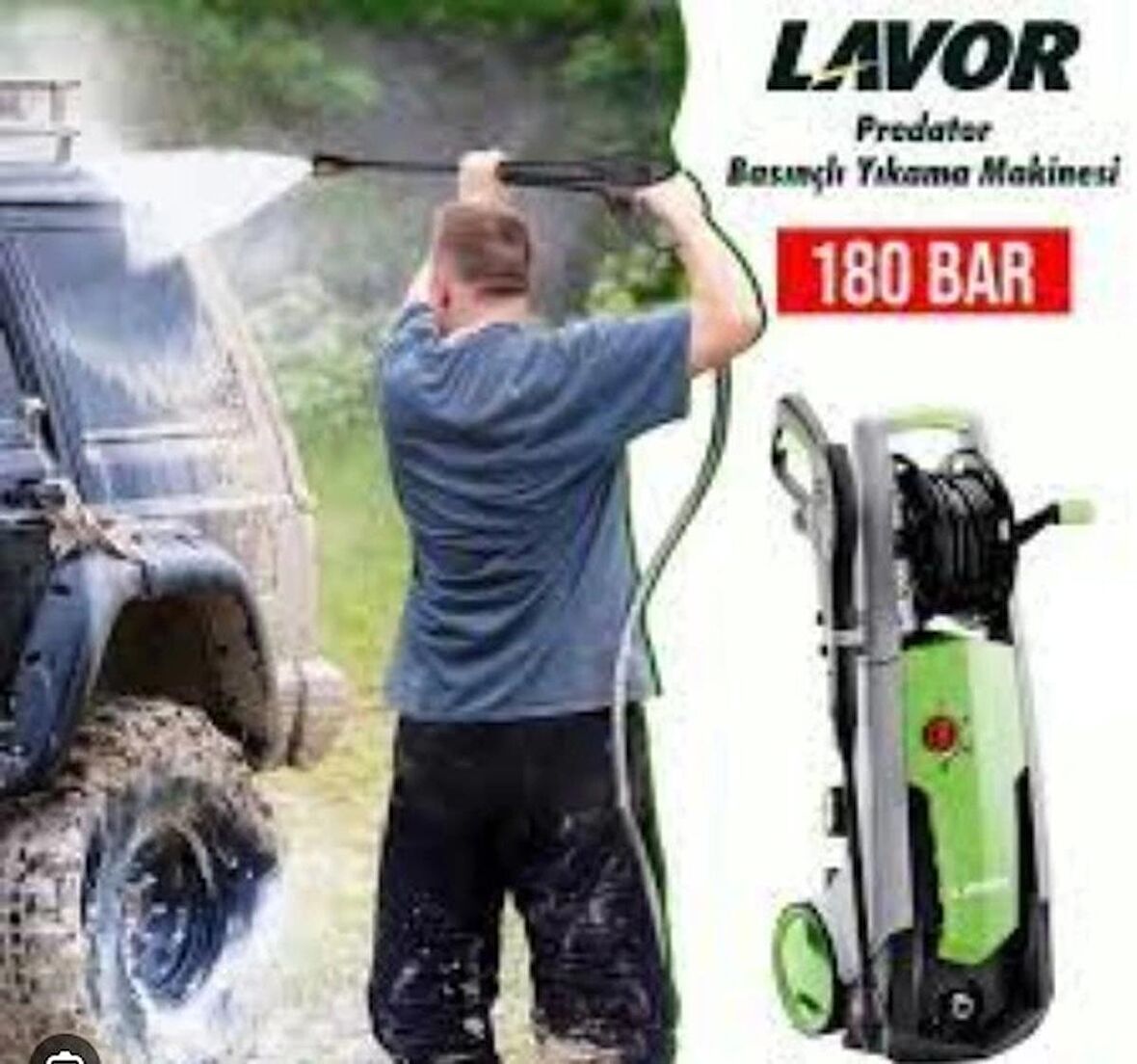 Lavor 180WPS Predator Basınçlı Yıkama Makinası 180 Bar