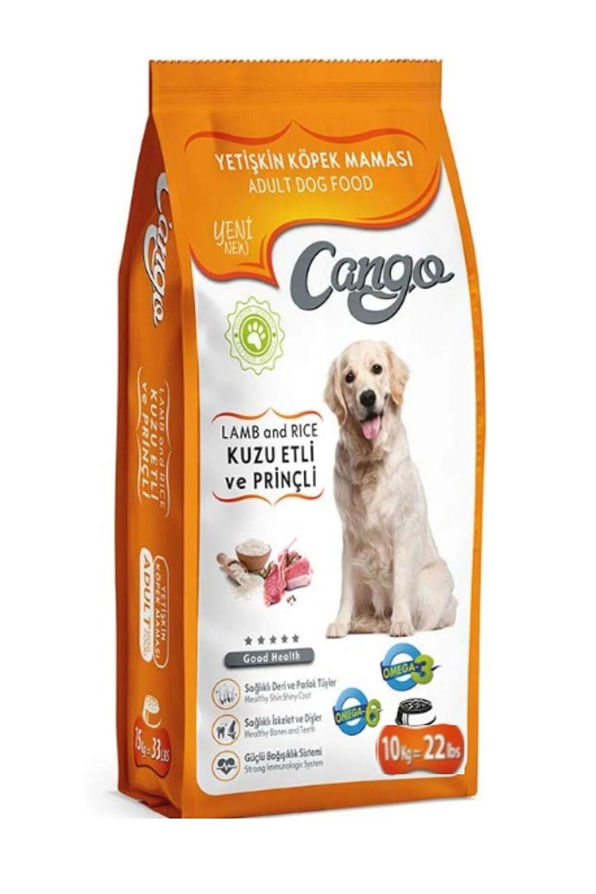 Cango Kuzu Etli Ve Pirinçli Yetişkin Köpek Maması 10 Kg