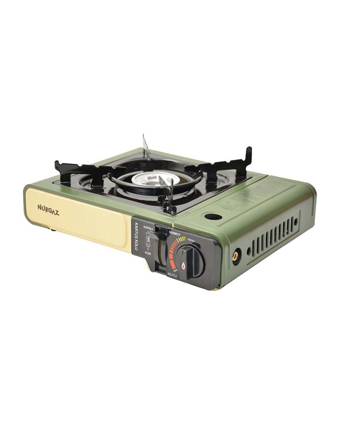 Nurgaz Portatif Ocak Tüp Bağlantılı Haki