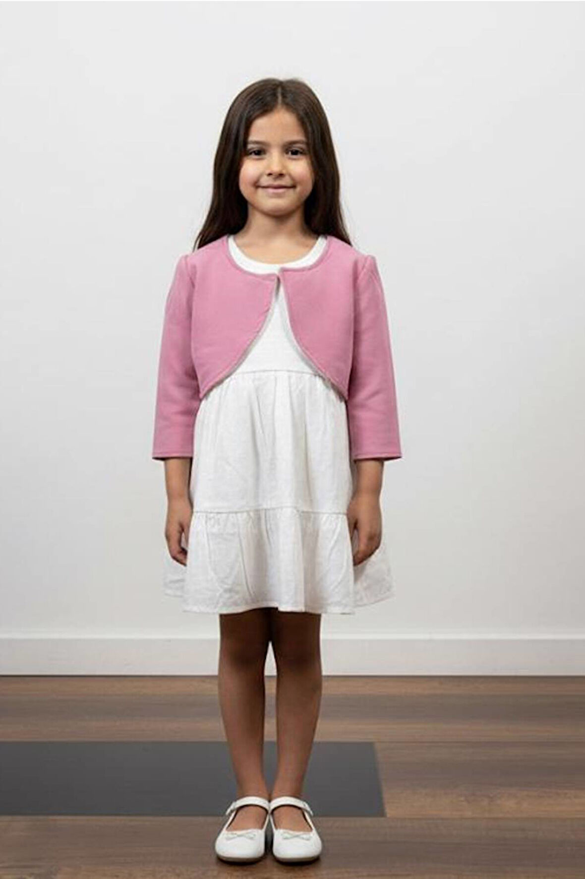 Kız Çocuk Uzun Kollu Bayramlık Prenses Düğün Parti Doğum Günü Elbisesi 2/5 Yaş