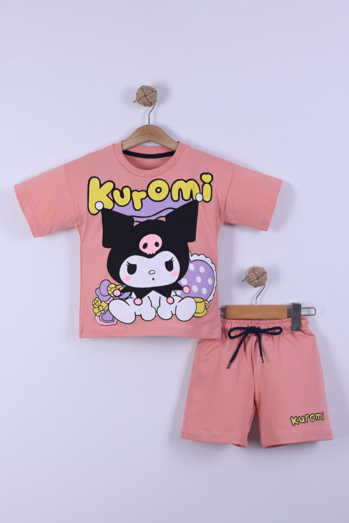 Karekter Baskılı Kız Çocuk T-Shirt Şort Takım 3/6 yaş