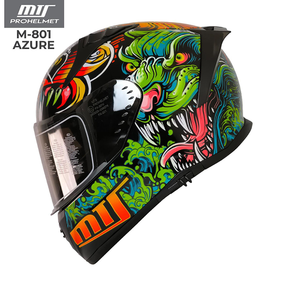 MTS 801 Azure Full Face Motosiklet Kaskı