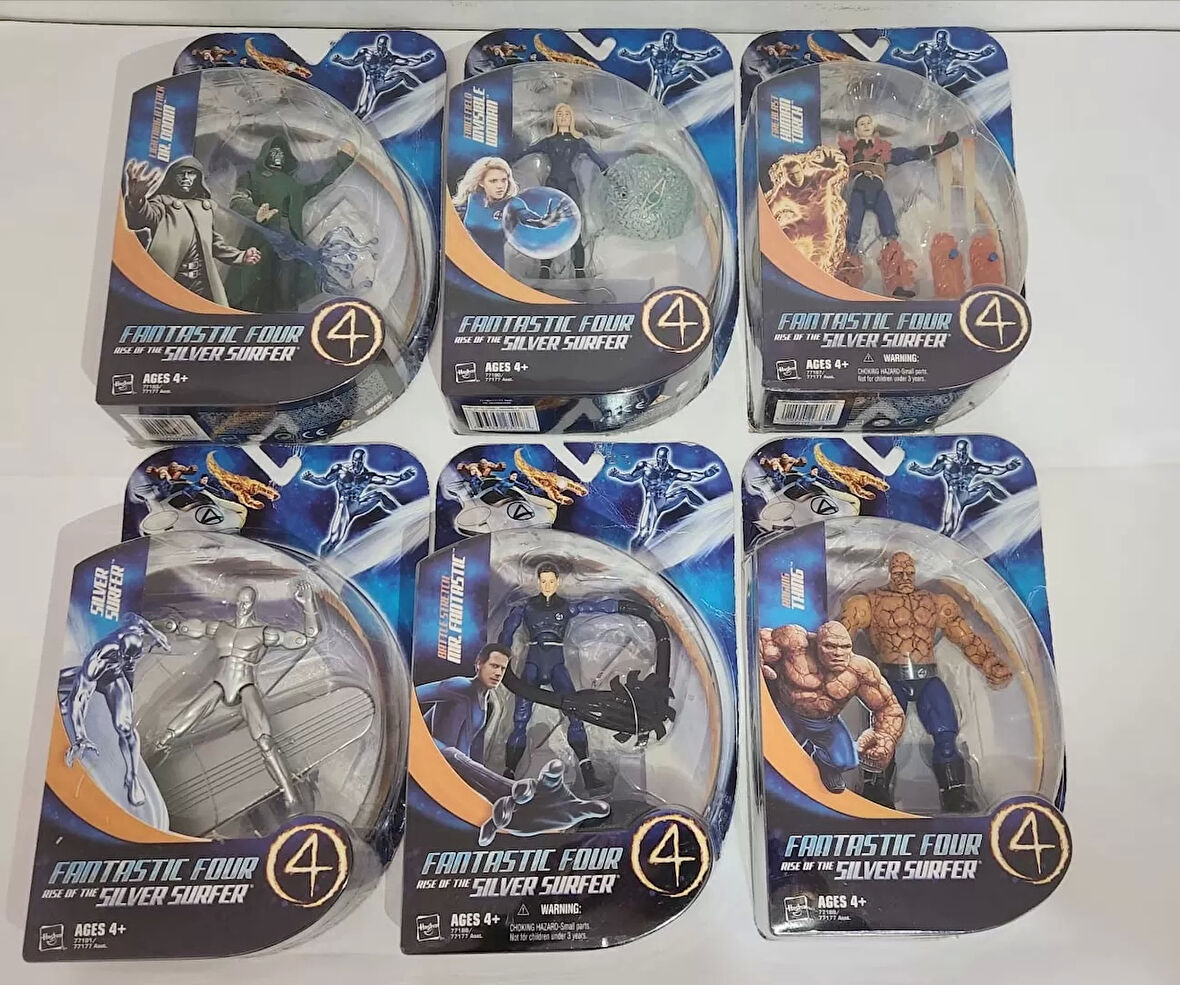 Marvel Fantastic Four Rise Of The Silver Surfer 6 Parça Figür Set - 15 cm