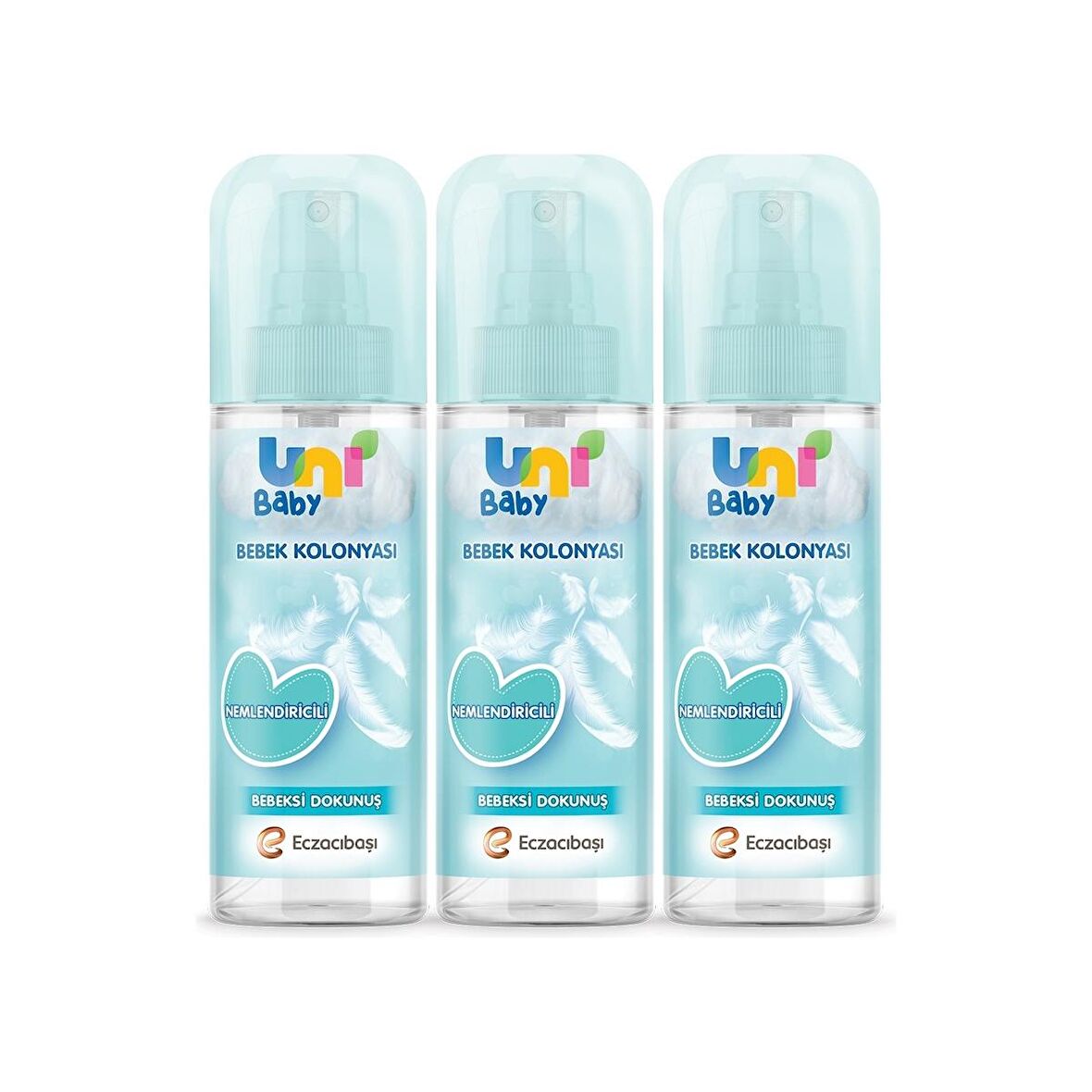 Uni Baby Kolonya Bebeksi Kokular 150 ml x 3 Adet