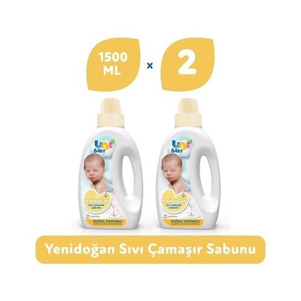 Uni Baby Yenidoğan Çamaşır Sabunu 1500ML 2'li Set