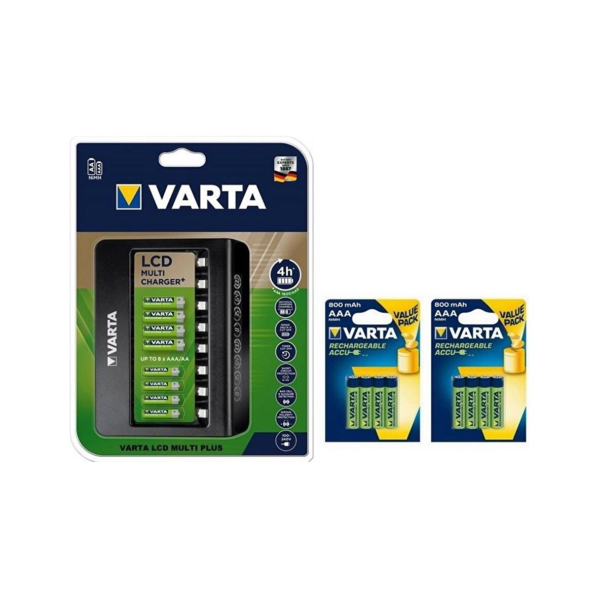 Varta Multi Plus 8li Şarj Cihazı 8*800 Mah Aaa Şarjlı Pil