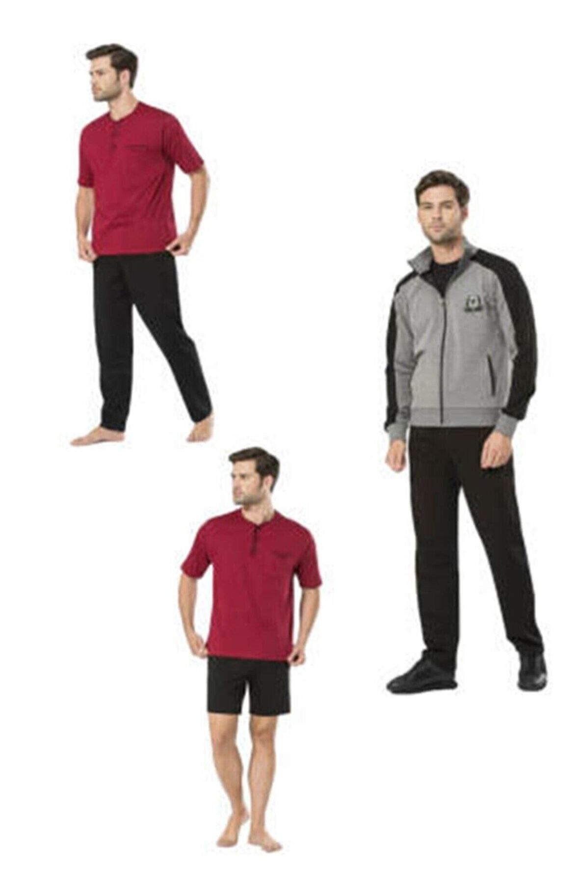 Erkek Pijama 5'li Set Takım Pc.7205