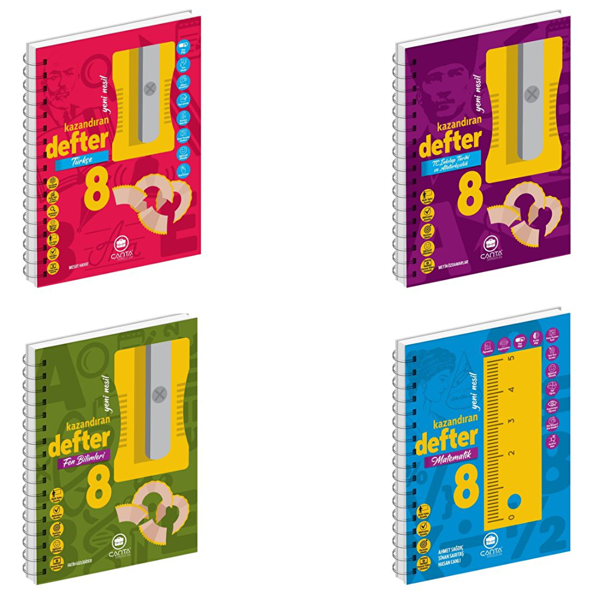 8.Sınıf Tüm Dersler Defter Konu Anlatım Seti