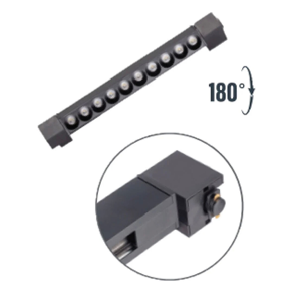 ZMR 30 W MERCEKLİ LİNEER RAY SPOT 6500K BEYAZ İŞİK