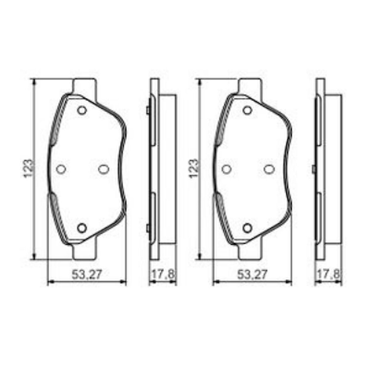 Fiat Fiorino Albea Linea 0986495102 ÖN FREN BALATASI BOSCH