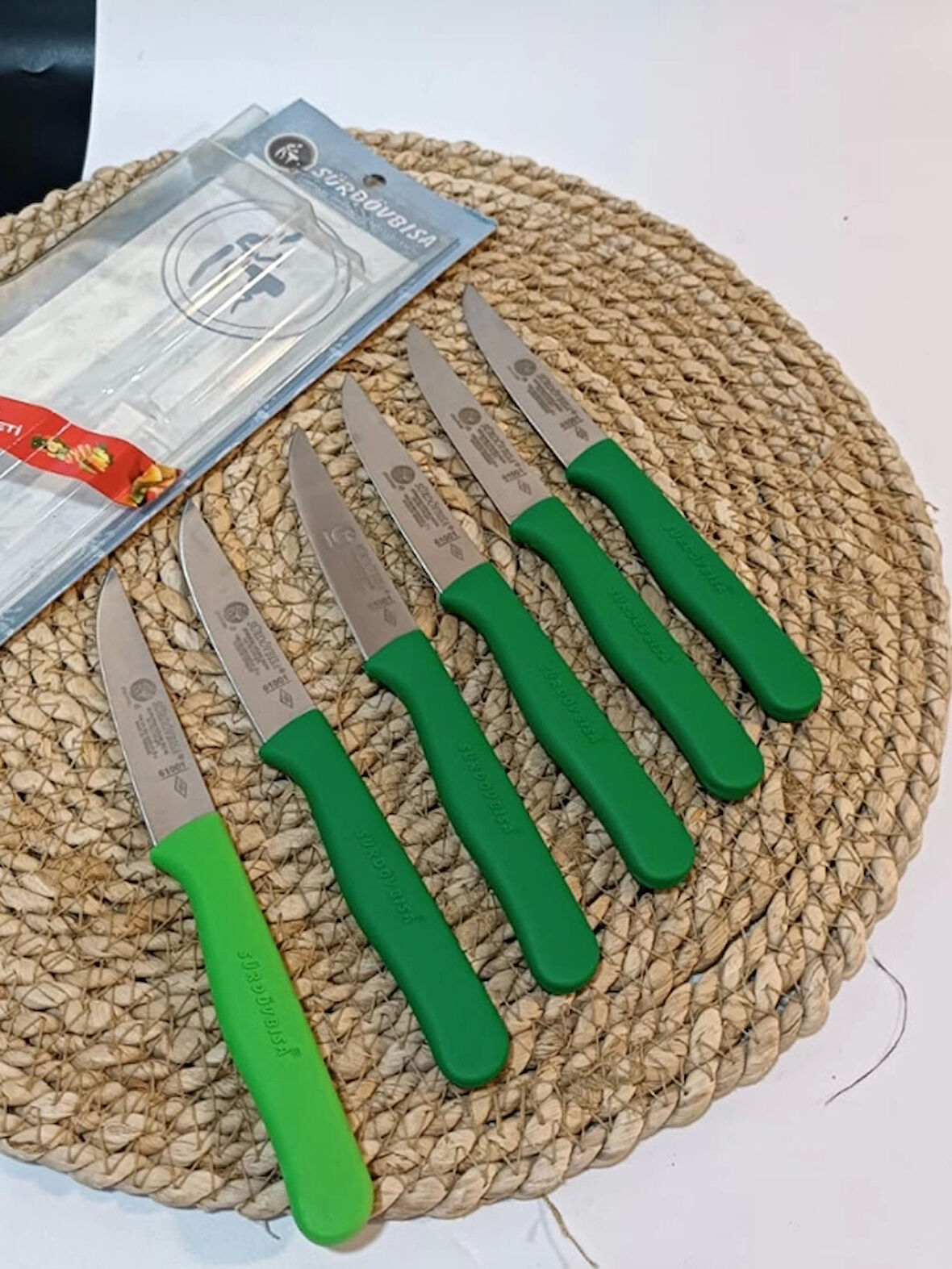 Sürdövbisa 61010 6'lı Meyve Seti (Sivri Uç ) Koyu Yeşil