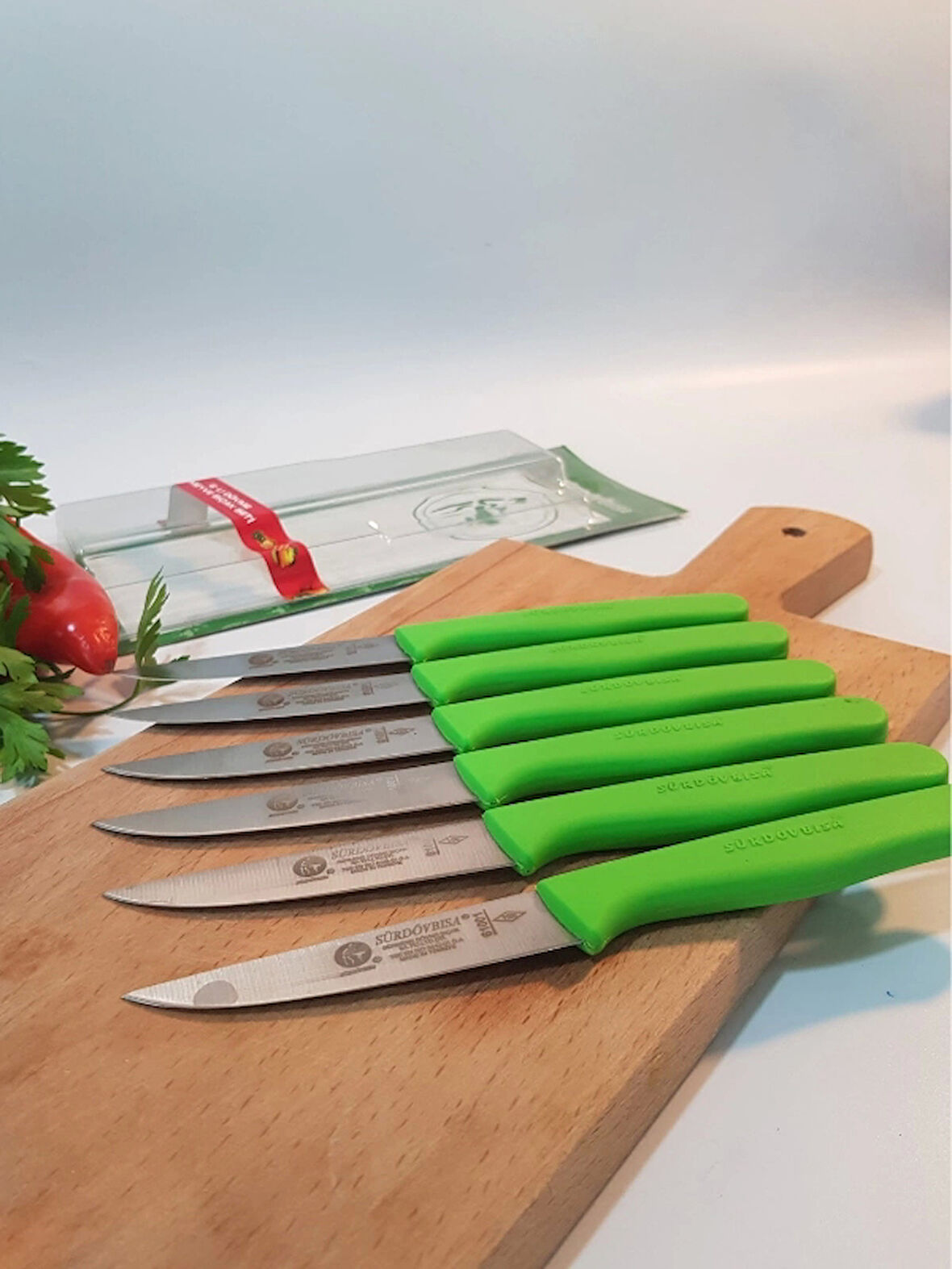 Sürdövbisa 61010 6'lı Meyve Seti (Sivri Uç ) Yeşil