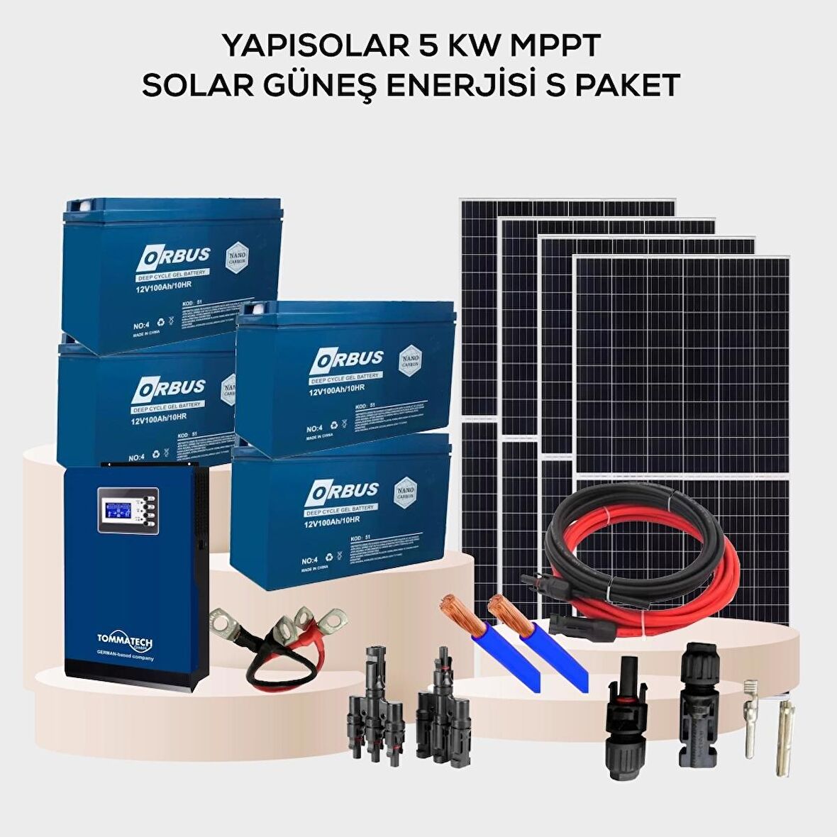 Yapısolar 5 Kw Mppt Solar Güneş Enerjisi S Paket