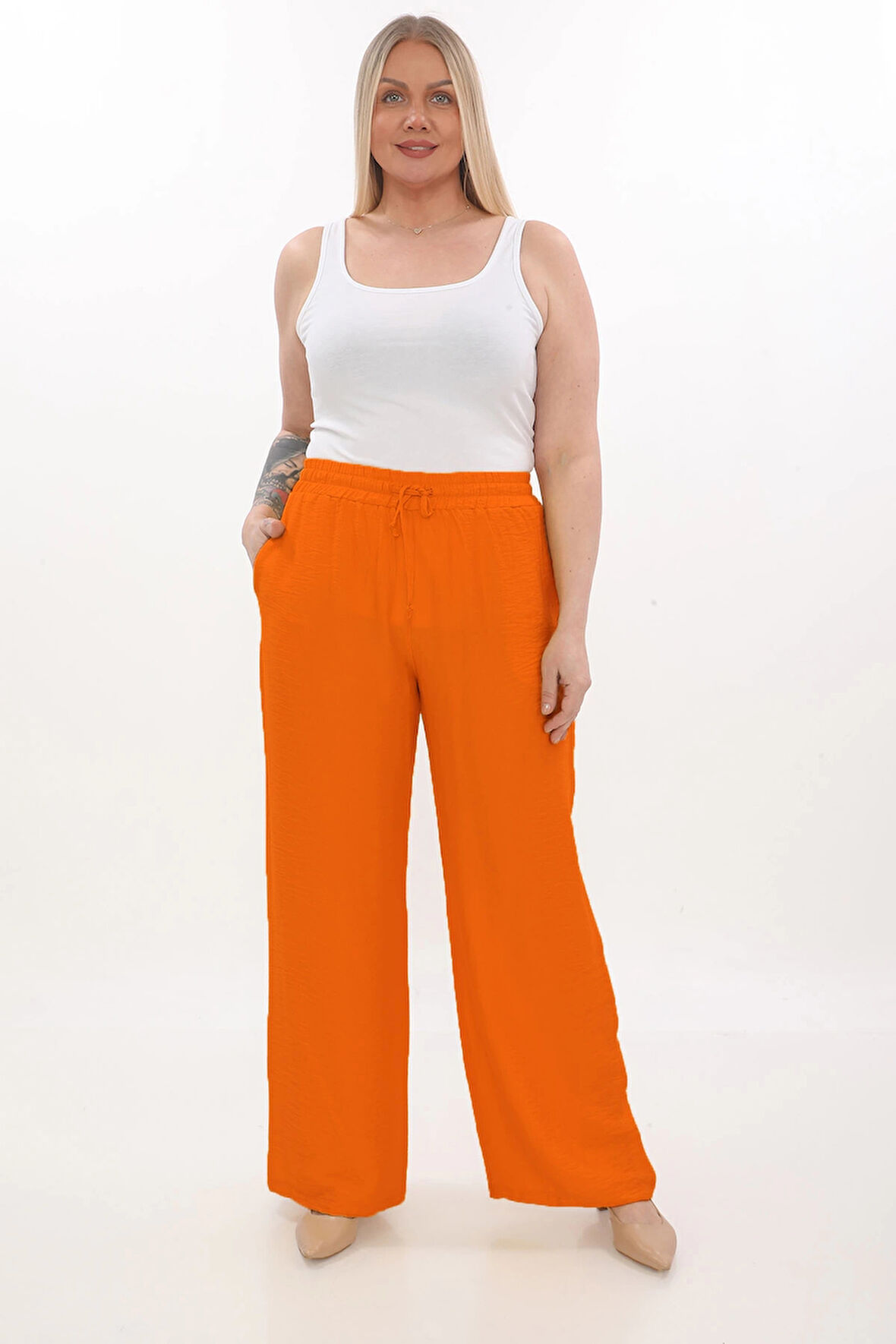 Viscose Büyük Beden Pantalon