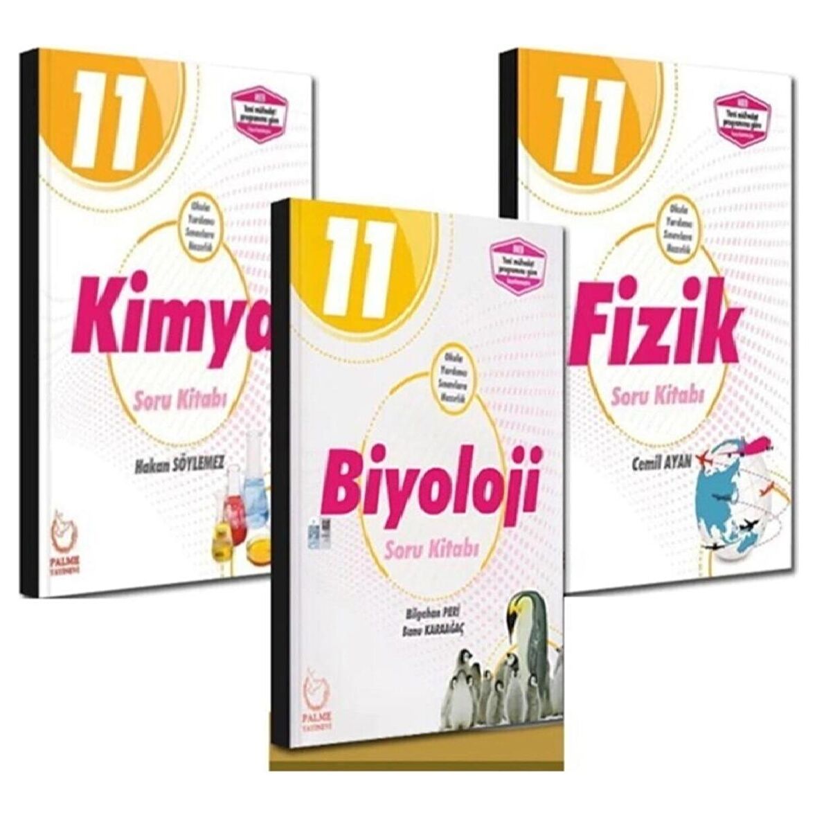 Palme Yayıncılık 11. Sınıf 3'lü Set Soru Bankası Fizik Kimya Biyoloji