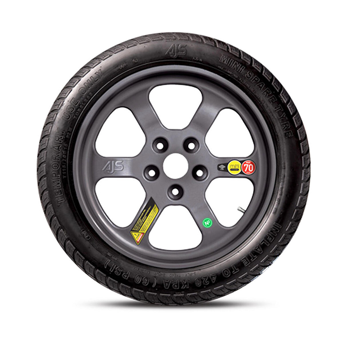 Mini Stepne 5*100 (Yedek) Lastik Ücretsiz Kargo