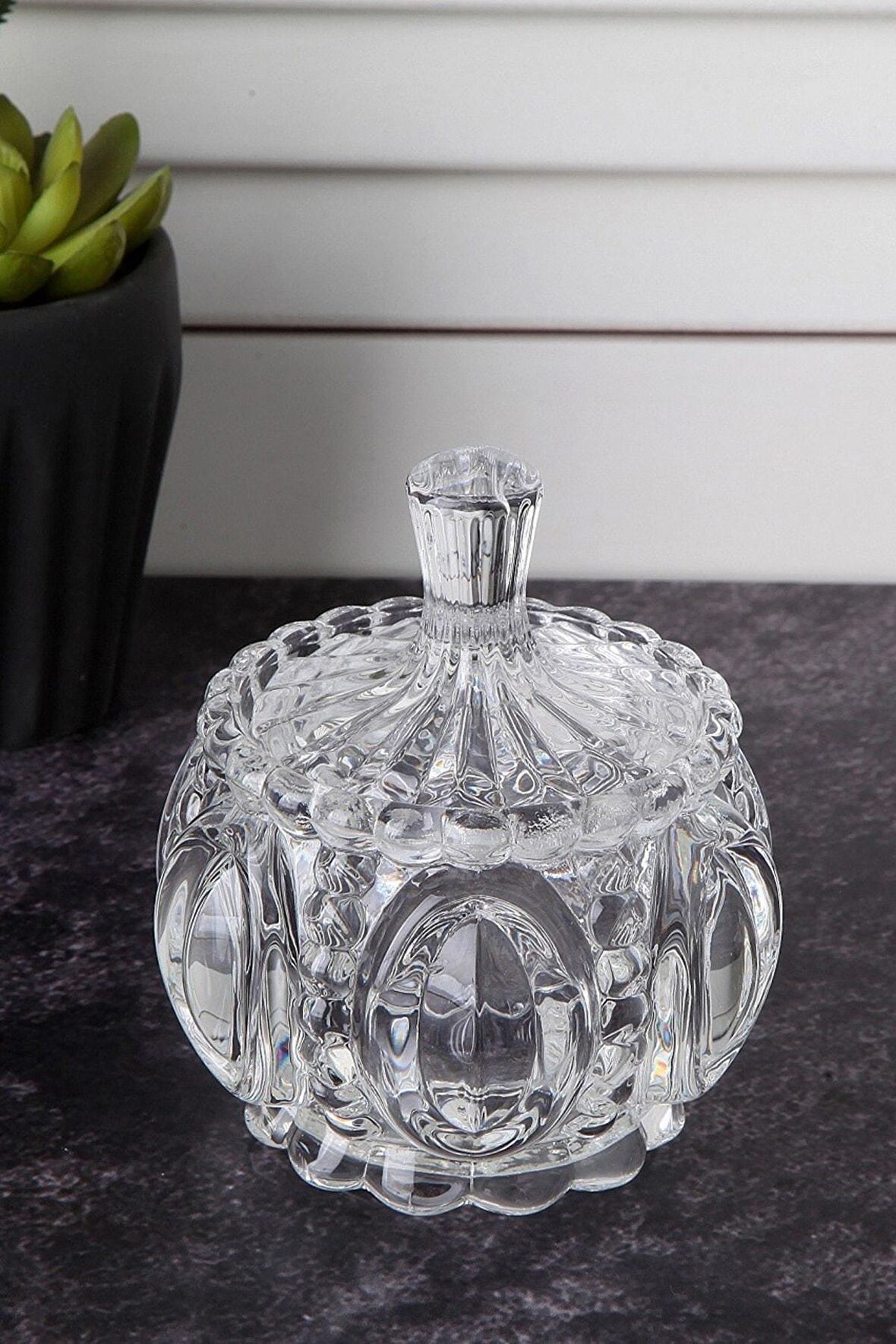 Perotti Kapaklı Cam Şekerlik