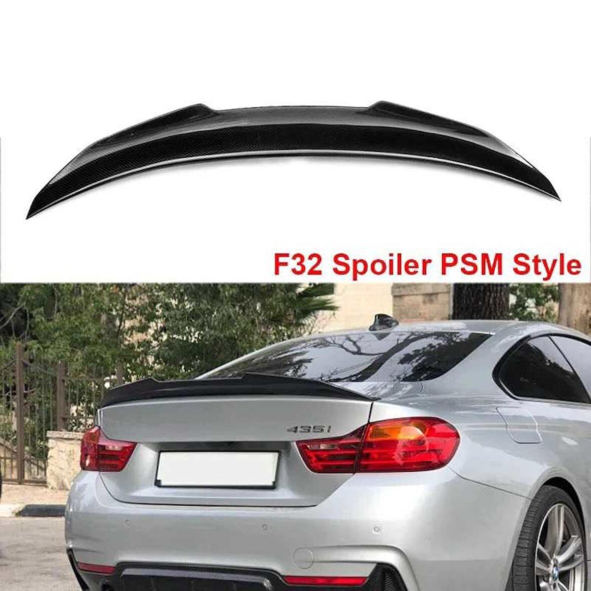 BMW F32 Piano Black Spoiler PSM Style SPOİLER COUPE 2014+