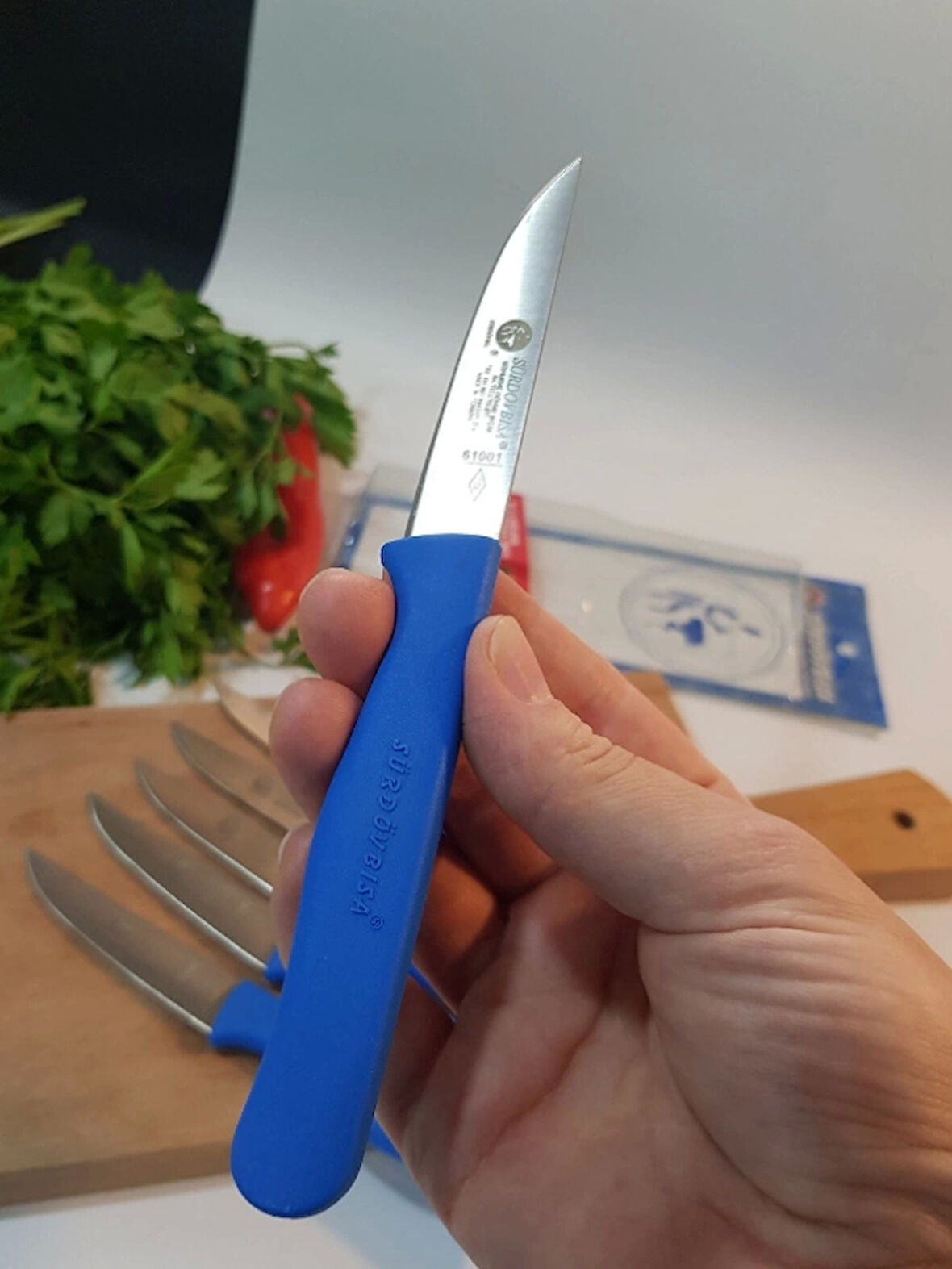 Sürdövbisa 61010 6'lı Meyve Seti (Sivri Uç ) Mavi