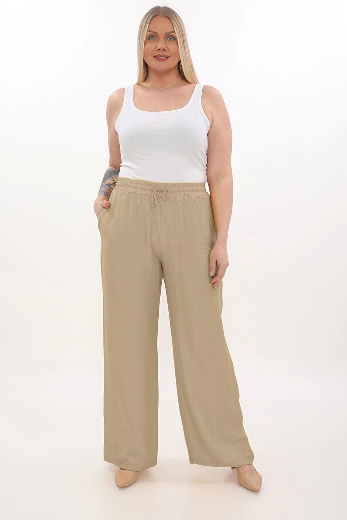 Viscose Büyük Beden Pantalon