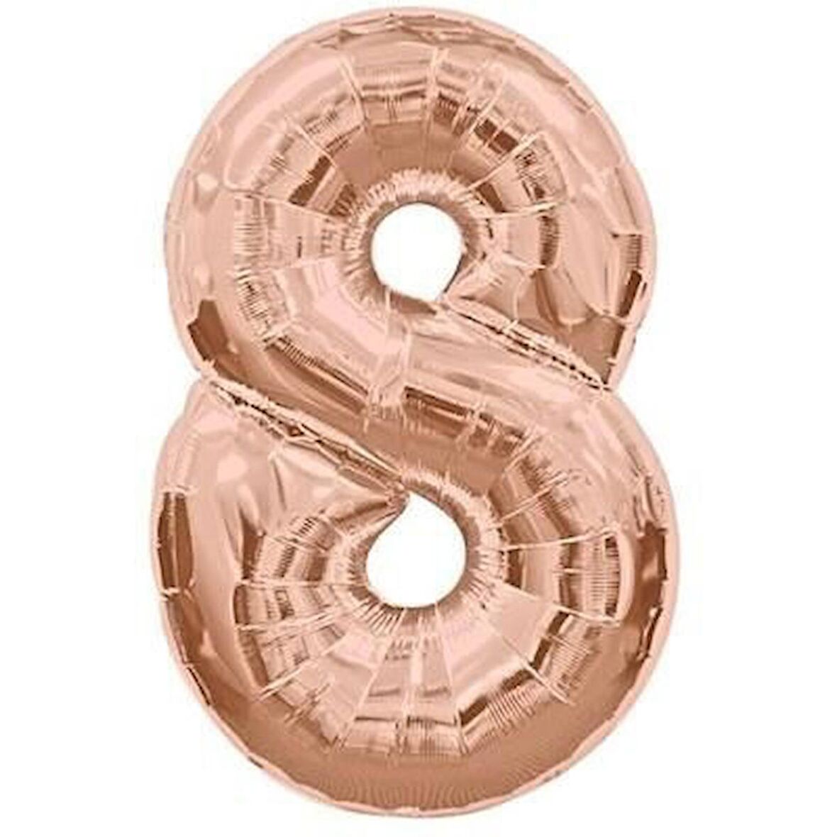 8 Rakam Folyo Balon Rose Gold 100 cm (1 metre)