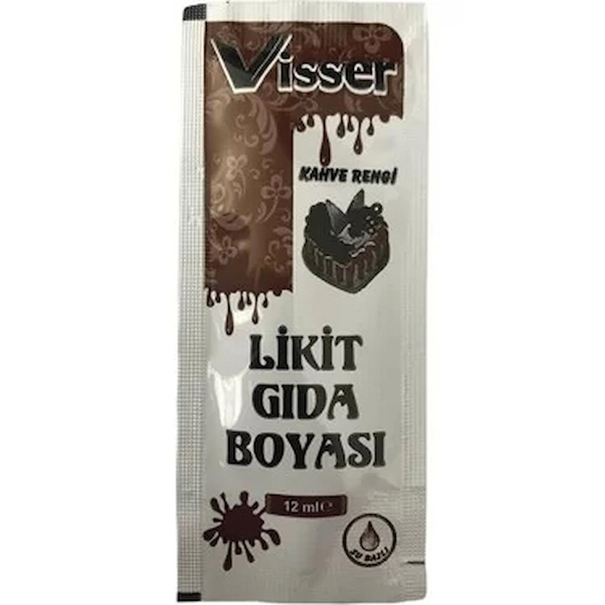 Visser Likit Gıda Boyası Kahverengi 12 ml