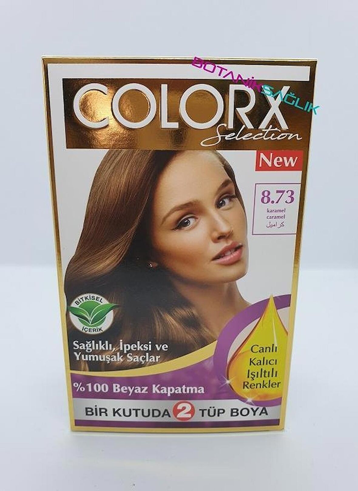 Colorx Saç Boyası İkili Set - 8.73 KARAMEL