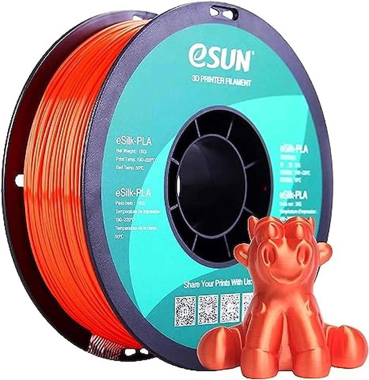 eSUN Silk PLA 3D Printer Filament Jacinth