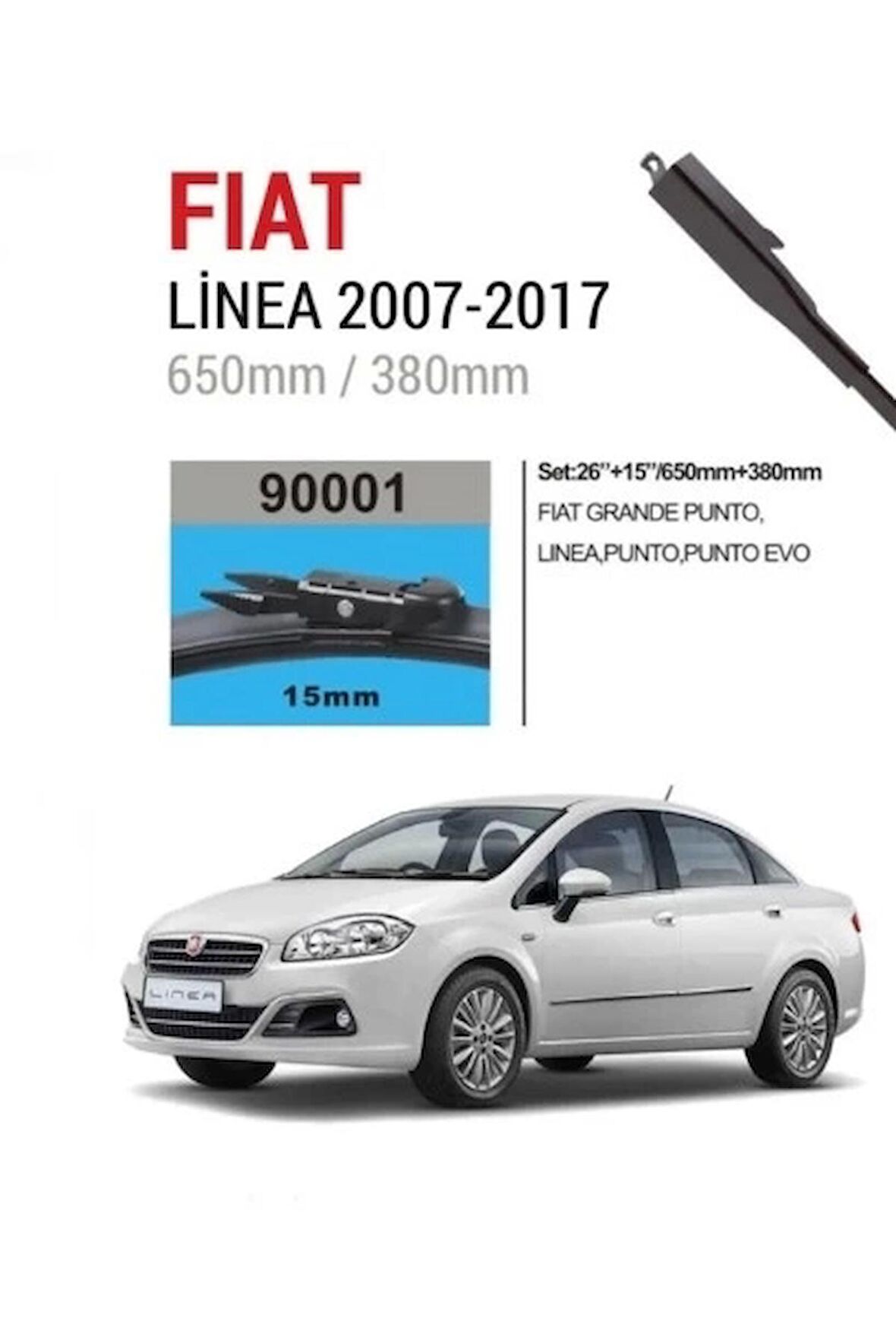 Fiat Linea Ön Muz Silecek Takımı (2007-2016) PFIX-0000000