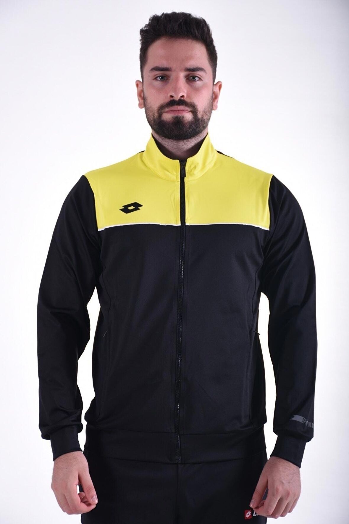 Lotto Sweatshirt Erkek Siyah-pedro Sweat Fz Camp