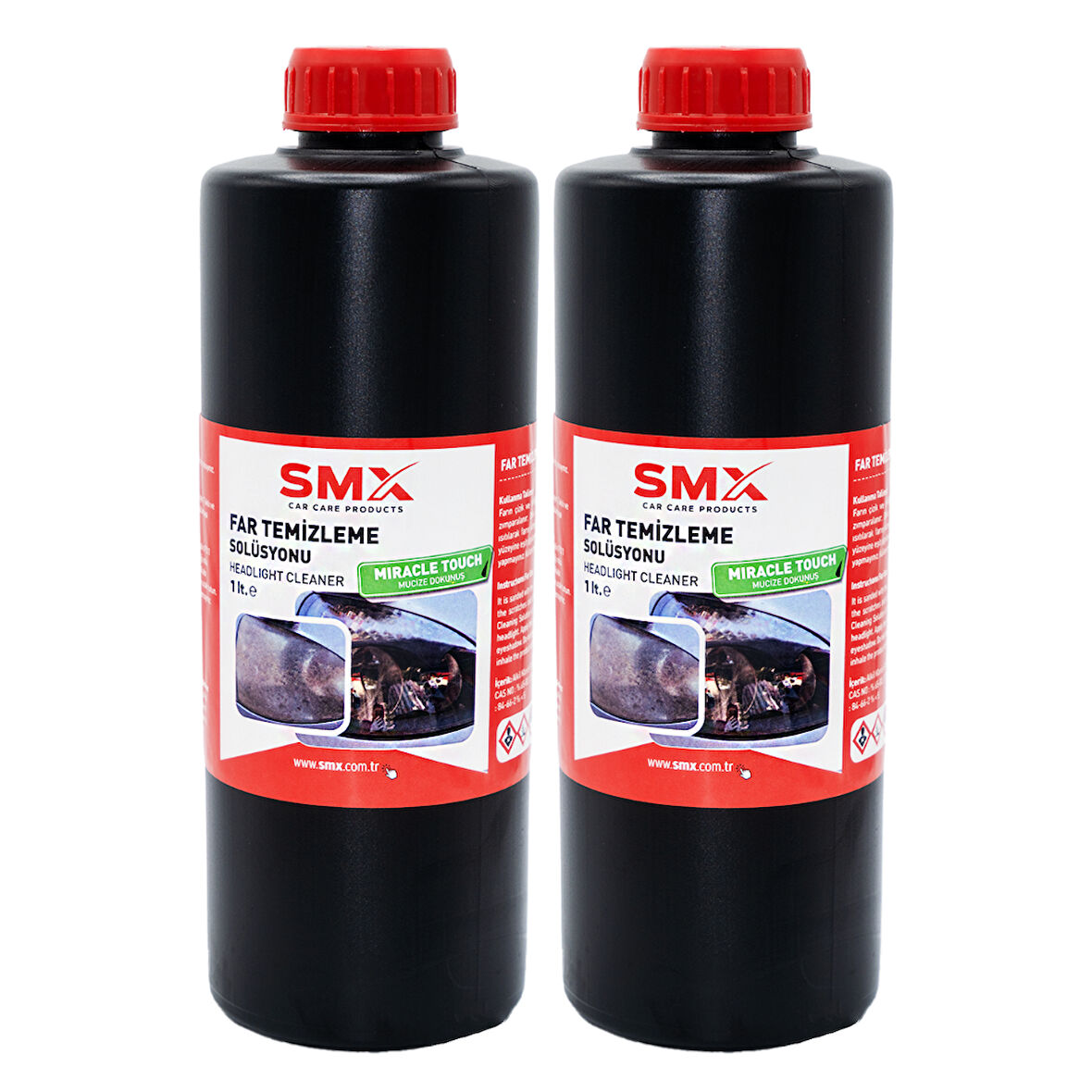 Far Temizleme Solüsyonu 1 Lt.  2 Adet