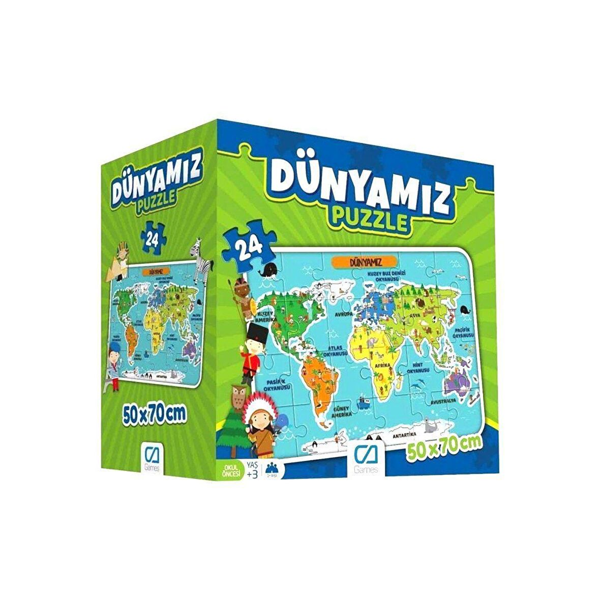 5025 CA Games, Dünyamız 24 Parça Puzzle / +3 yaş