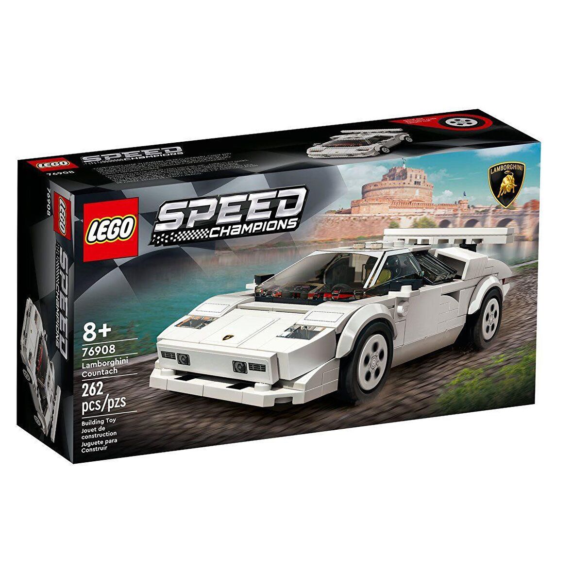 76908 Lego Speed Champions, Lamborghini Countach, 262 parça +8 yaş