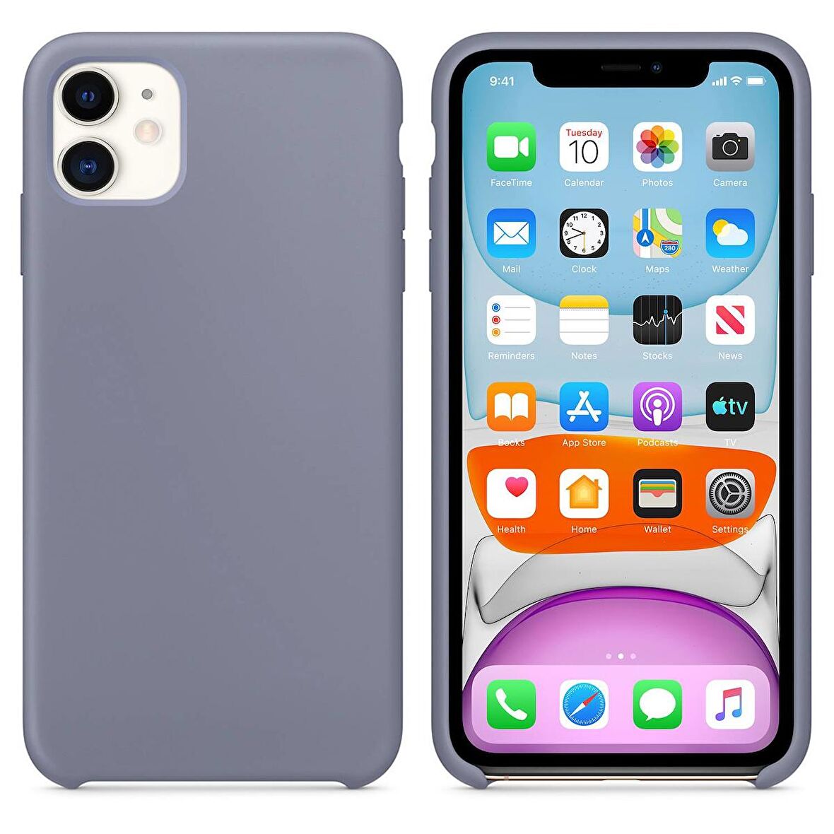 Apple iPhone 11 Altı Açık Liquit Lansman Silikon Elegant Mavi